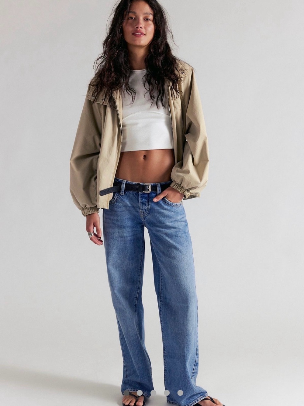 We The Free Relaxed Wide-Leg Jeans in Light Blue